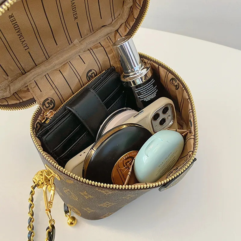 Designer Bag Fashion Luxury Women Cosmetic Bag Shoulder Bag Classic Vintage Old Flower Crossbody Designer Wallet Handbag Tote Brown New Large Capacity