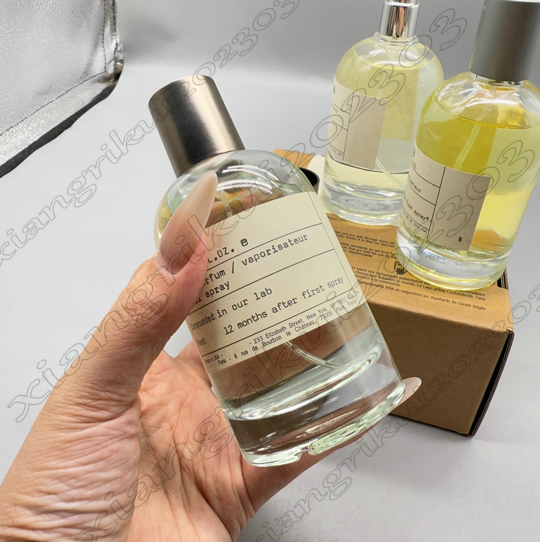 Perfume neutre 100 ml hommes femmes Parfum Spray Spray de longue durée Edp Men Femme Bois Fragrance Cologne 3,4oz