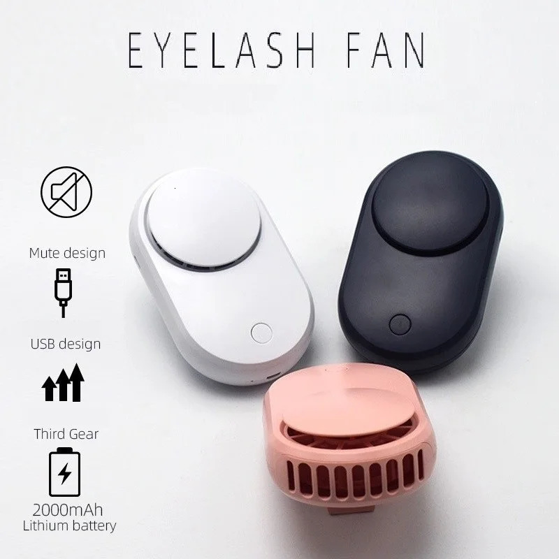 Portable USB Eyelash Fan Eyelash Extension Dryer Air Conditioning Blower Lashes Glue Mascara Fast Dry Grafted Eyelashes Dryer 250604