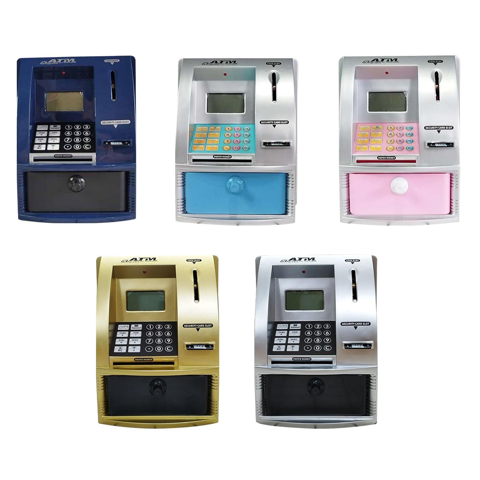 ATM Piggy Bank for Kids Money Saving Box for Ages 3 4 5 6 7 8 Years Old