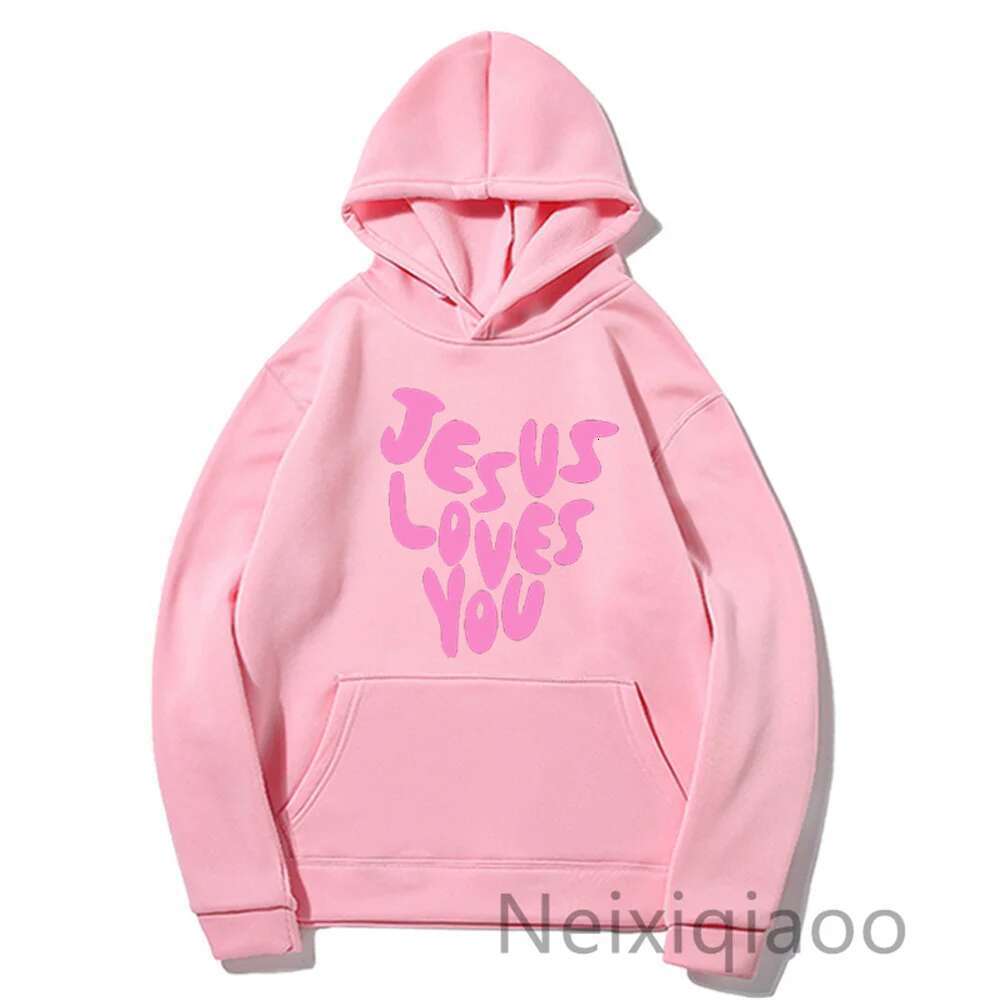 Plus Size Jesus Love You - Christian Hooded Sweatshirts Hoodie Streetwear Fashion Pullover Men Women Autumn Winter Clothing