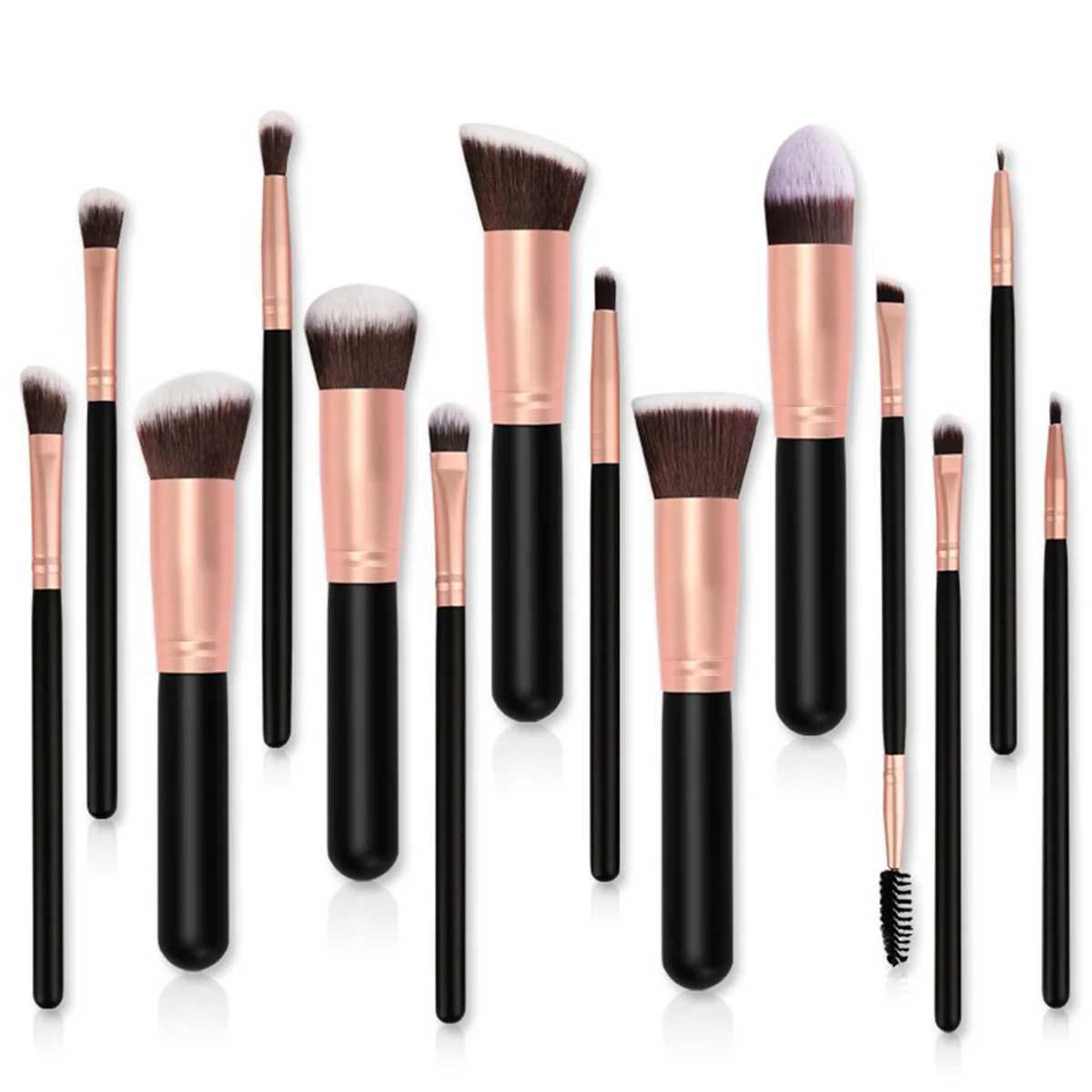 14Pcs Makeup Brush Set for Beginners Soft Bristle Powder Brush B Eye Shadow Beauty Tools Buy 14pcs Brush Get 1 Free Sponge W250605