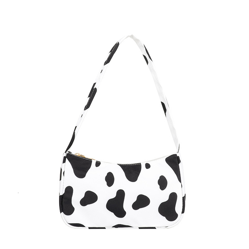 New Style Trendy New Color-Block Women's Bag Wholesale 2025 Style Personalized Print Pattern Underarm Shoulder Handbag New Free Delivery Designer