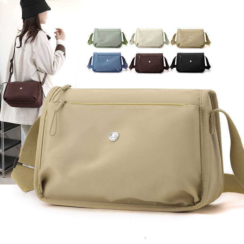 2025 New Trend Multifunctional Casual Waterproof Portable Fashion Single Shoulder Nylon Cloth Multi-layer Crossbody Bag
