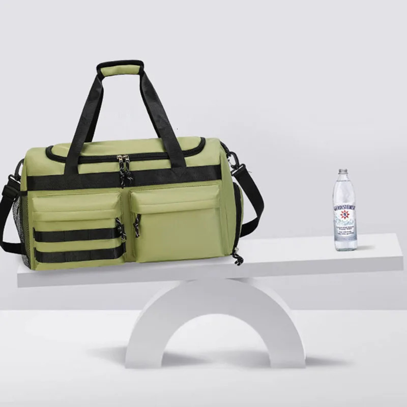 Large Capacity Travel Bag Multifunctional Outdoor Trip Pack Men Women Luggage Duffel with Shoes Pocket Fitness Training Handbag 250605