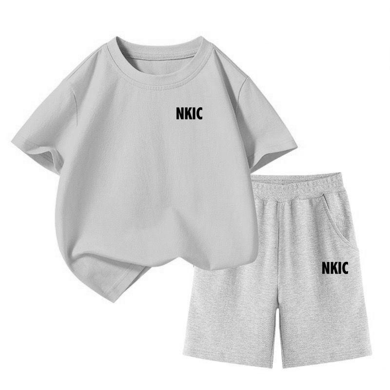 Summer Baby Girl Boy Clothes Set Children Brand Printing 100% Cotton T-shirt and Short 2Pcs Suit Kid Shorts Sleeve Tracksuit J250625
