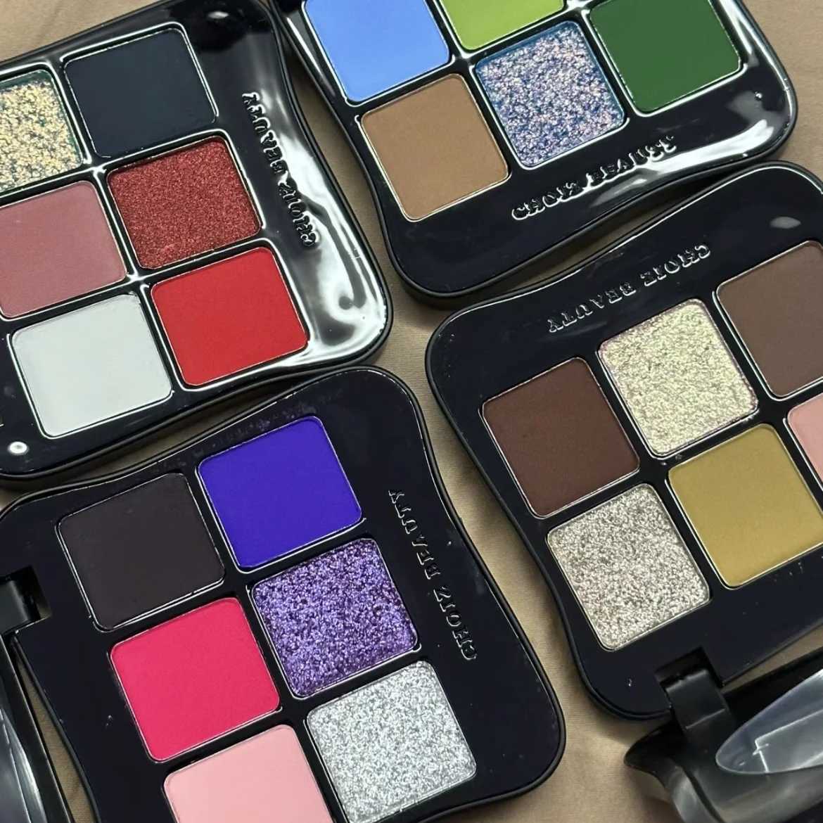 CHOIZ BEAUTY 6 Color Eyeshadow Green Chameleon Butterfly Matte Platte Shimmer Shining Eye Shadow Black Halloween Gothic W250605