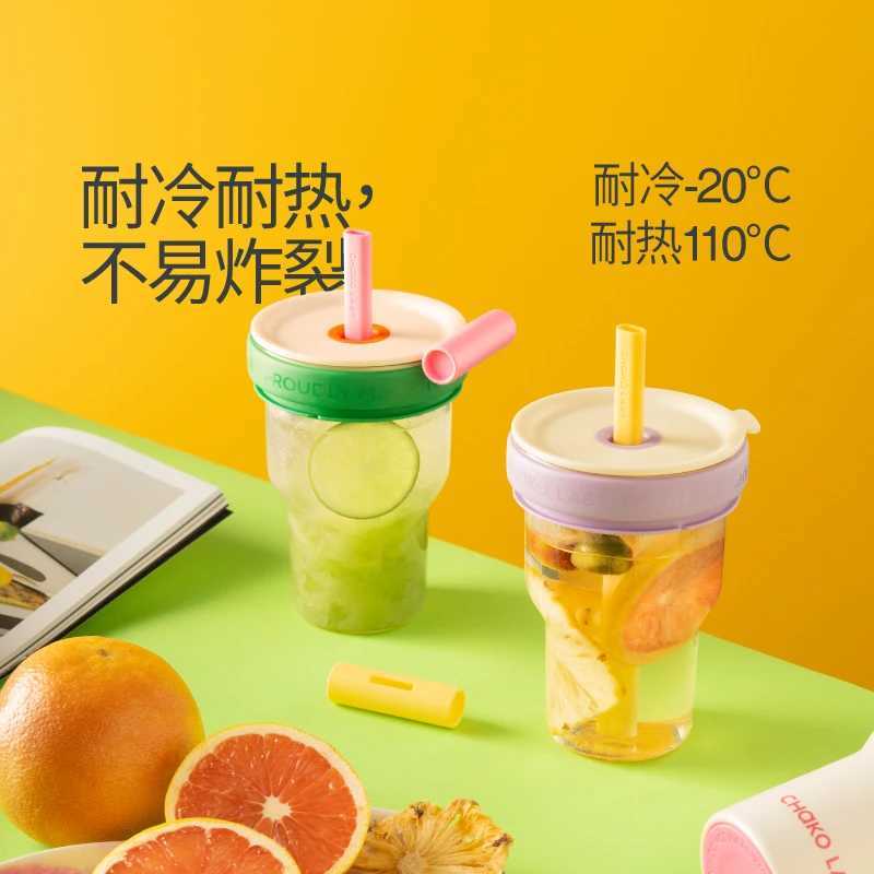Chakolab Large Capacity Cold Insulation Cup Glass Stainless Steel Water Cup Coffee Cup One Lid Double Drink Car Camping Gift X250605