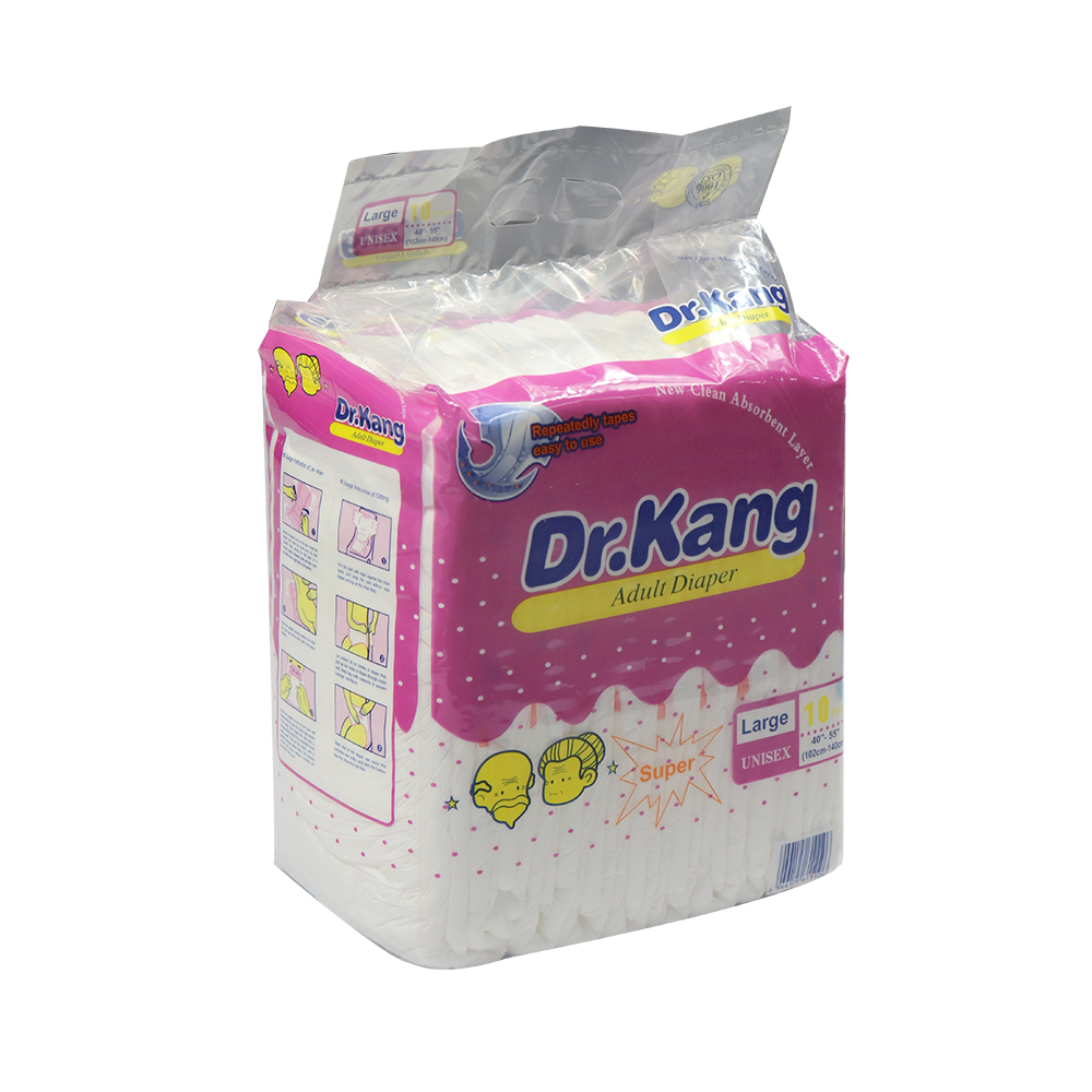Doctor Kan Absorption Unisex Adult Disposable Diapers - Fast-Dry Fit L Size
