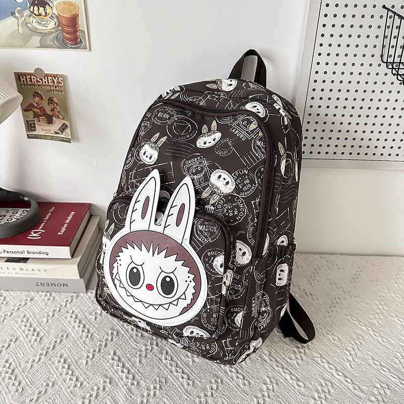New labubu children schoolbag labubu products elementary school students large capacity waterproof junior high school female cute backpacks