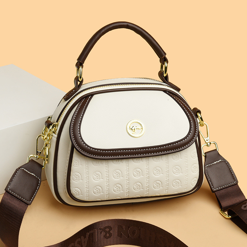 New Style Fashion Small Square Bag for Middle-aged Women 2025 New Style Ladies Wide Shoulder Strap Handbag Crossbody Bag Mom Bag New Free Delivery Des