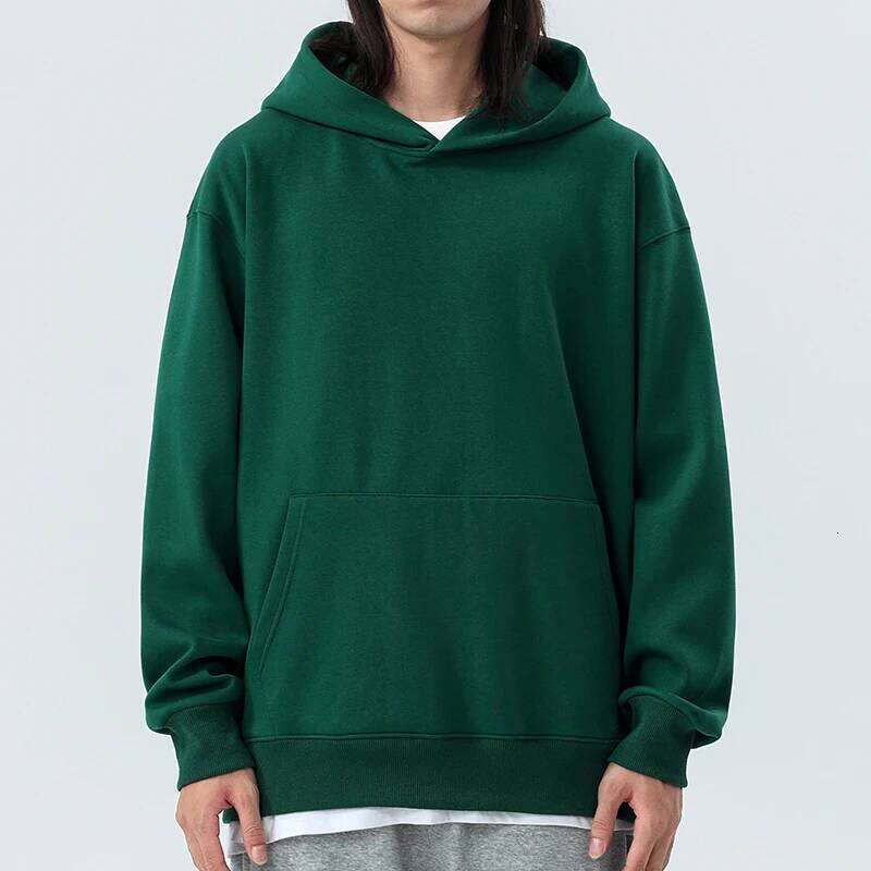 16.9oz 480gsm Heavy Weight Cotton Plus Veet Hooded Sweater Men Thickened Tight Polar Fleece Pullover Hoodie Women Sweatshirt