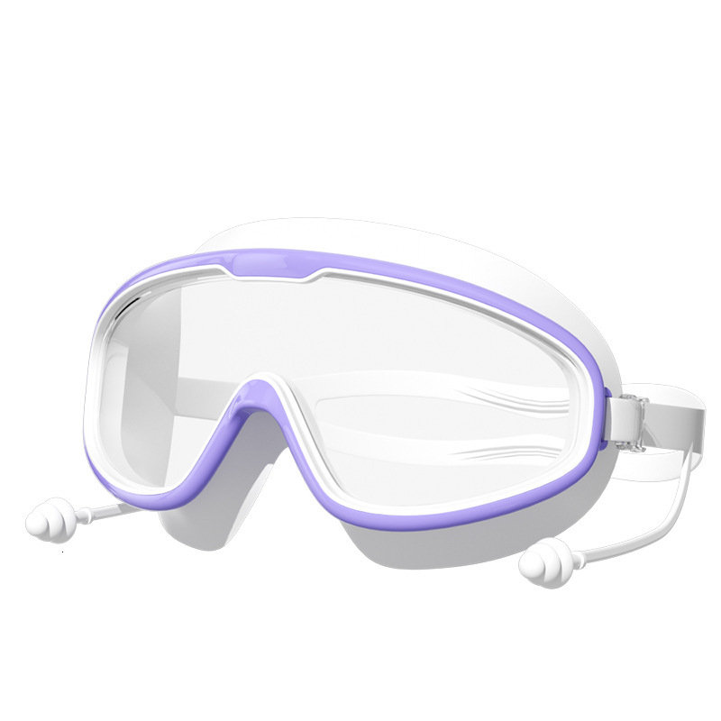 Adult Swim Goggles HD Waterproof Anti-Fog Unisex Large Frame Glasses Professional Diving Swimming Gear Eye Protection