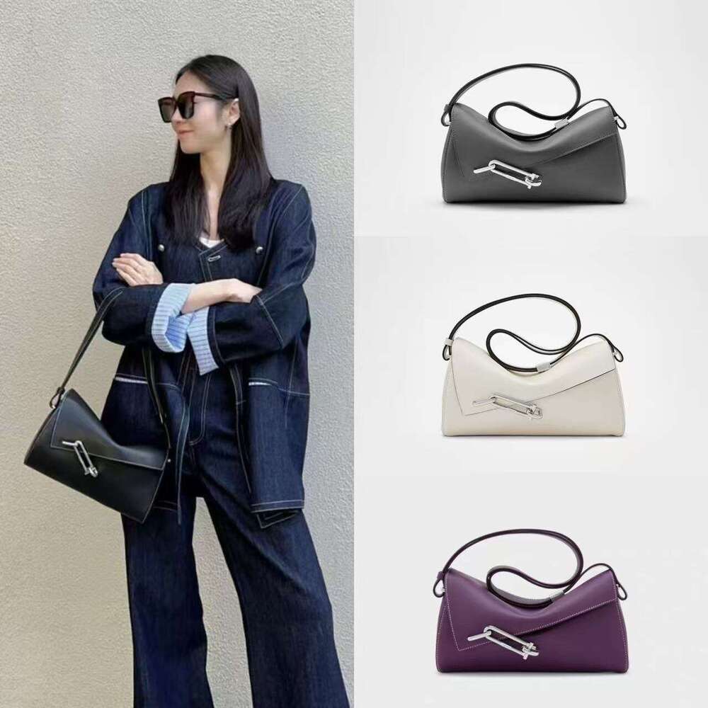 TADFAB Medium Lock Box Interlock Colorful Small Square Niche Versatile Unisex Crossbody Underarm Bag