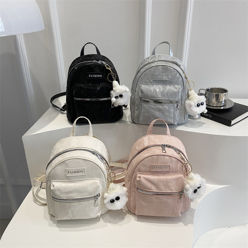 designer College Student Class Backpack Women 2025 New Casual Small Backpack Niche Commuting Outdoor Travel Double Shoulder Bag