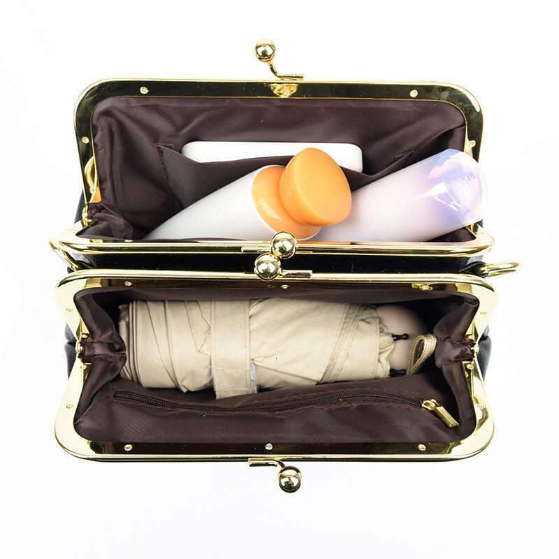 Women's New Korean Version 2025 Top Layer Cowhide Clutch Large Capacity Wallet Texture Multi-layer Crossbody Bag