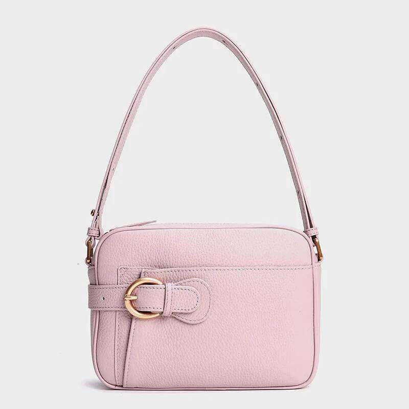 Women Leather Small Crossbody Designer Genuine Leather Tofu Underarm Bag Fashion Ladies Travel Purse Messenger Shoulder Bag