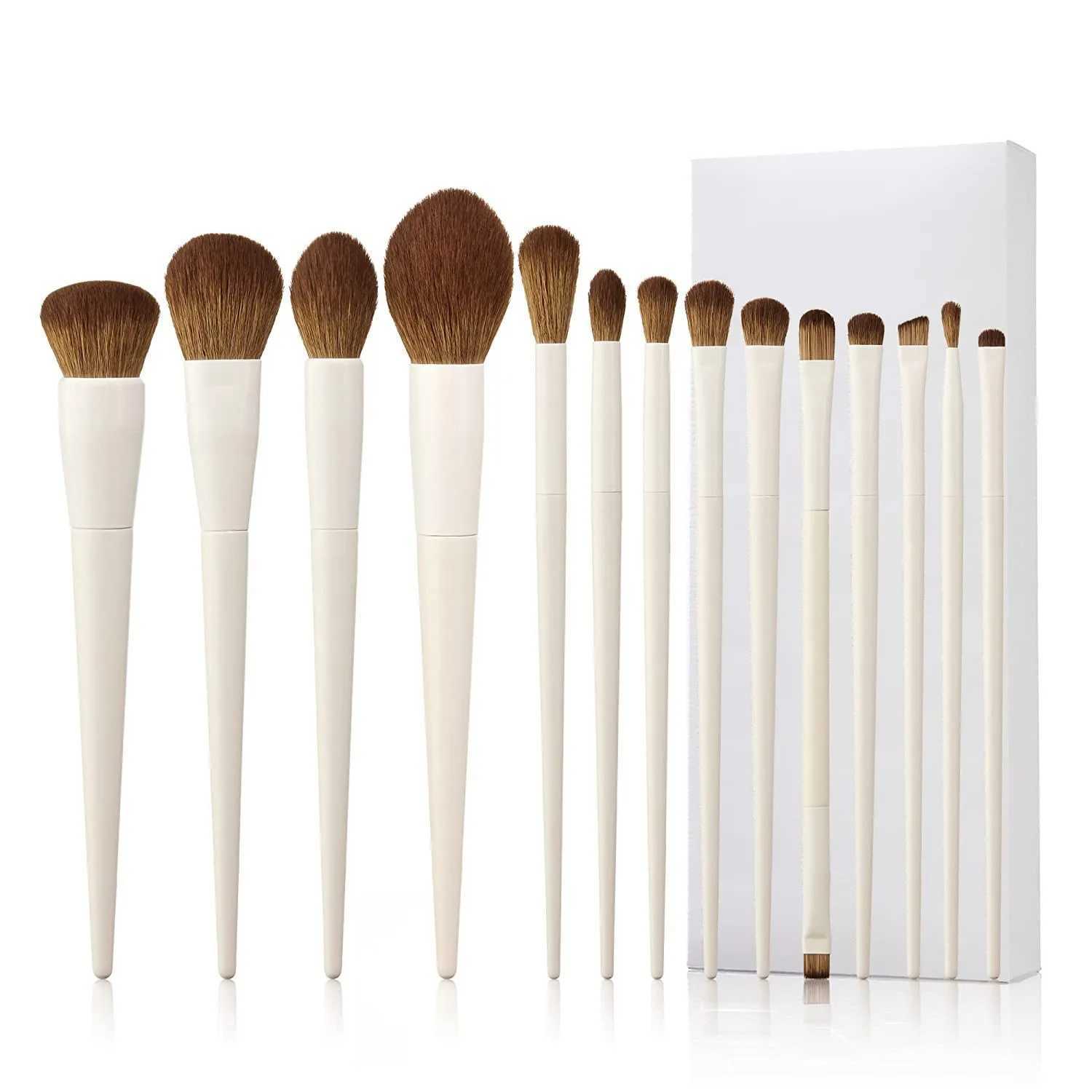 Makeup Brushes 14pc Makeup Brush set Synthetic Foundation Brush Powder Contour Eyeshadow Liner Blending Highlight W250605