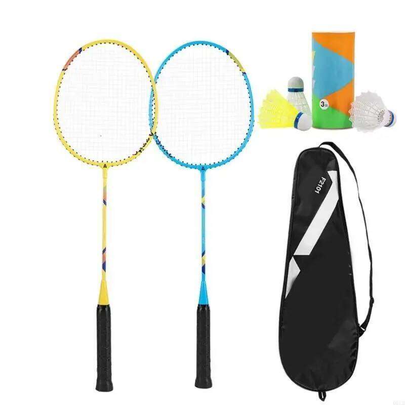 1Pair Shuttles Professional Double Badminton Racquet for 2 Players
