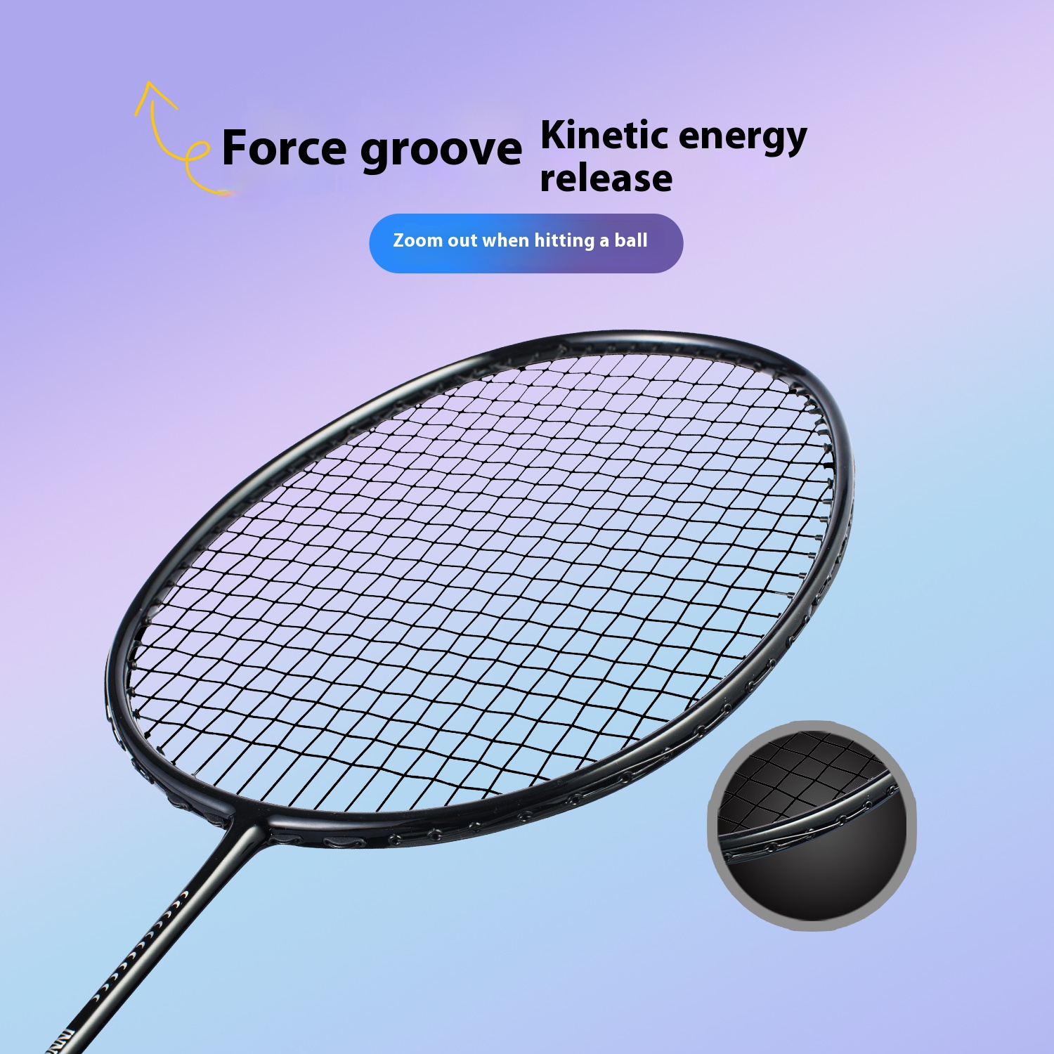 Ultra-Light Full Carbon Badminton Racket | Durable Design | High-Tension Resistance | Long-Lasting Performance