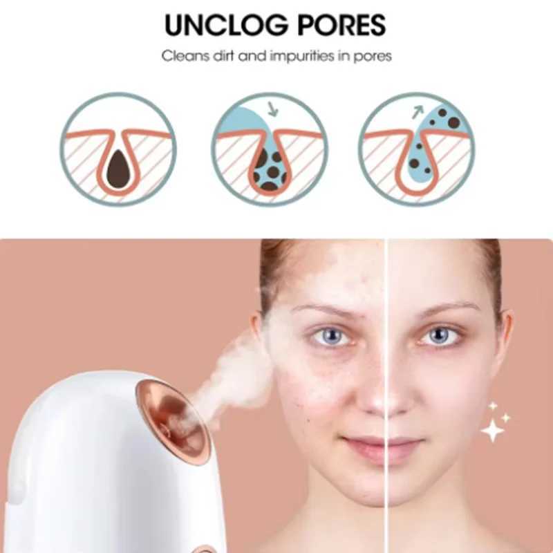 Face Hot Mist Moisturizing Cleaning Pores clear blackheads Acne Interior Humidifier Home SPA System Spray Skin Facial Steamer XJ250607