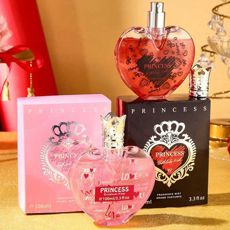 Love Heart Crown Princess 100ml Perfume For Women Singapore Malaysia Pink Lasting Eau De Toilette Elegant Sweet Floral Body Spray W250605