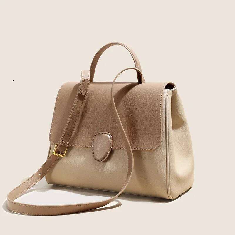 Designer Bags 2025 Women's Large Capacity Genuine Leather Handbag Ladies Retro Cowhide Shoulder Messenger Bag Female Clutch Tote Bags New Luxury 