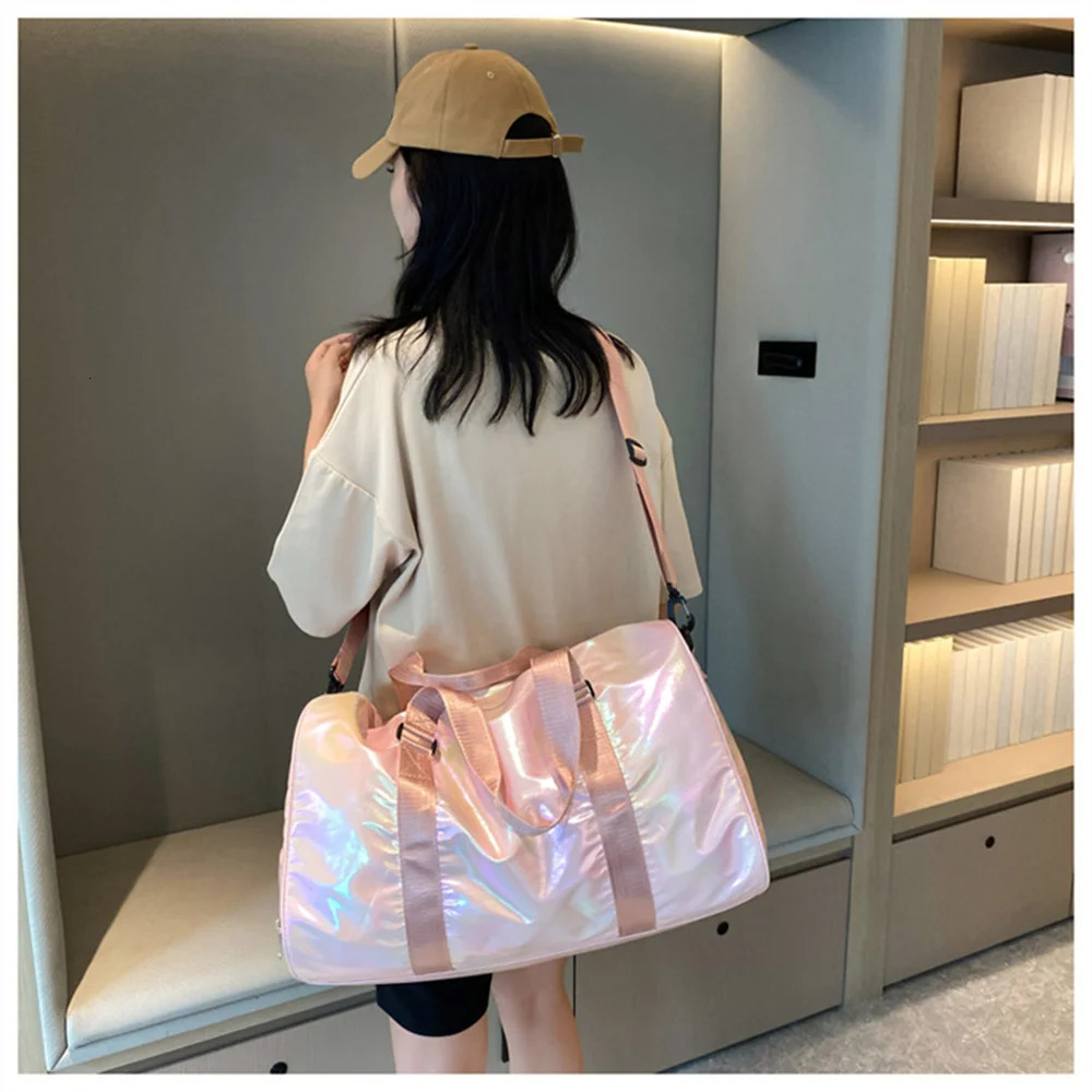 Travel Bag Luggage Weekender Bag With Shoe Compartment Carry On Overnight Bag For Women 250530