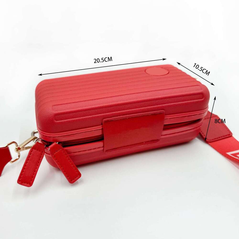 New Single Shoulder Crossbody Bag for Women, Portable Versatile High-end Makeup Storage Small Square Bag, Hard Shell Large Capacity