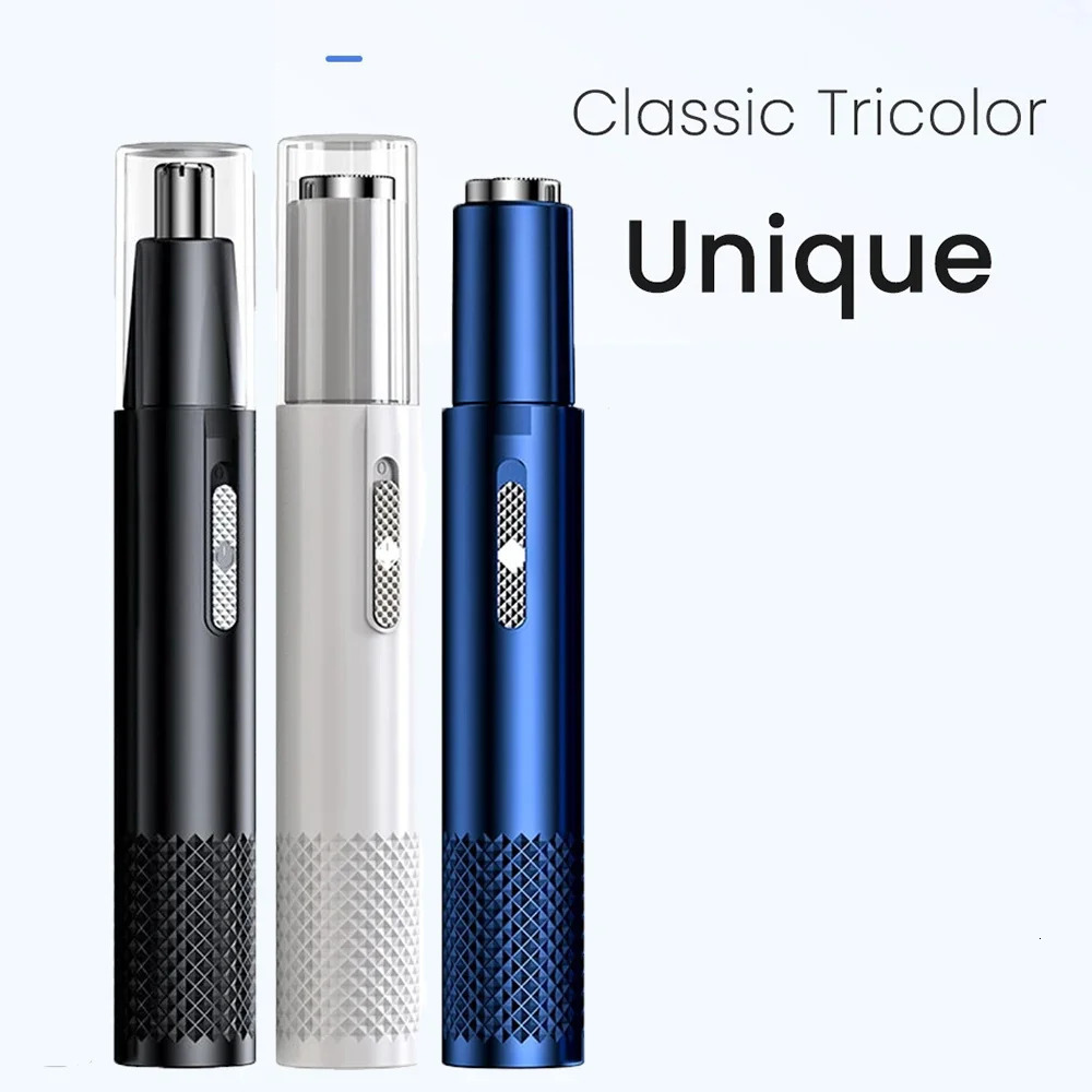 2 In 1 Electric Nose Hair Trimmer USB Charging High Quality Ear Hair Removal Multi-kinetic Shaving Tools 250604