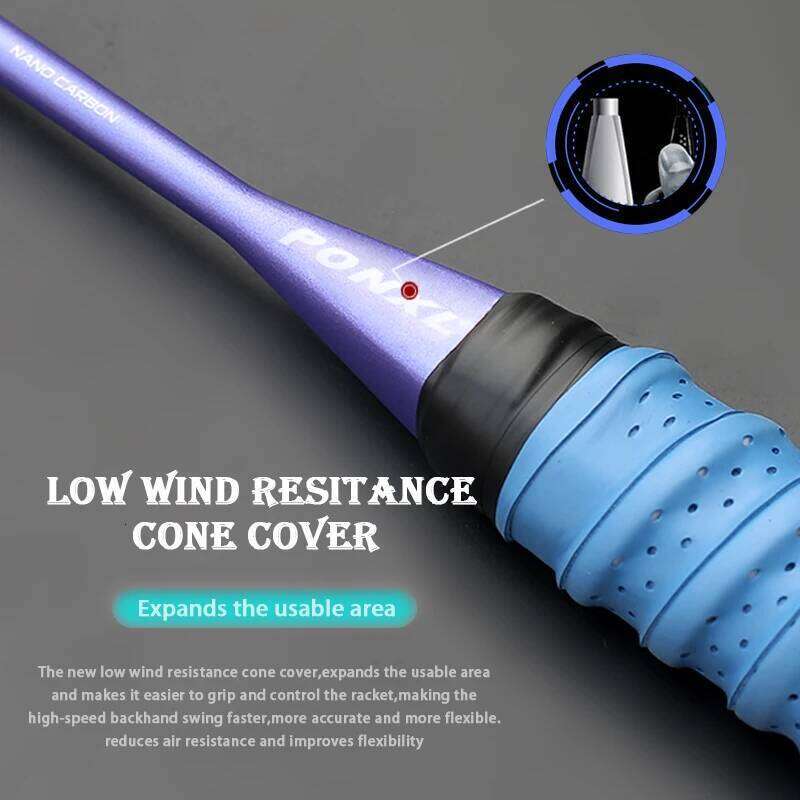 Lightest 10U 52G Full Carbon Fiber Badminton Rackets Strings Professional Training Racquet Max Tension 35LBS With Bags For Adult