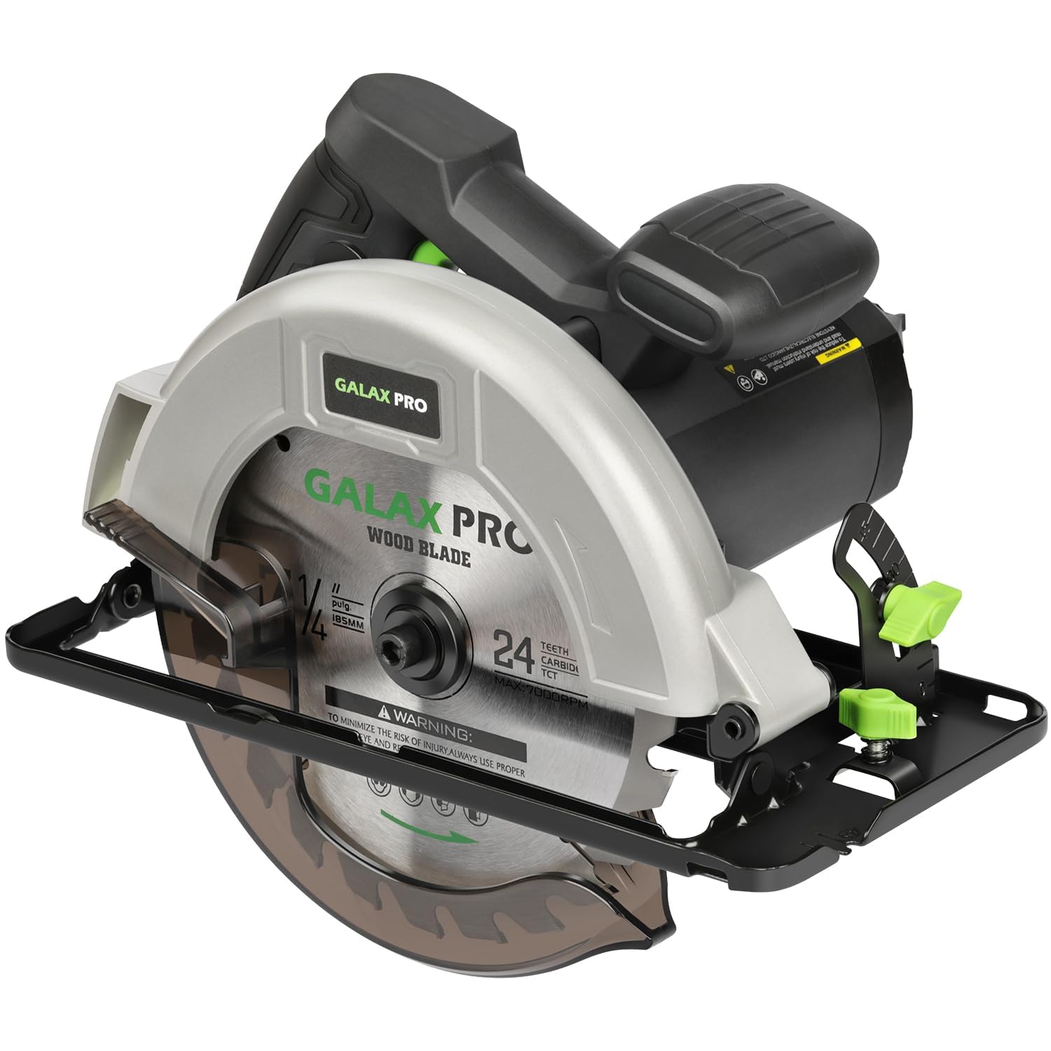 GALAX PRO 1400W Circular Saws, Max 6000 RPM Pure Copper Motor Electric Saws, Adjustable Cutting Depth and Angle: 62mm(90 °)-48mm(45 °) Dust Collection