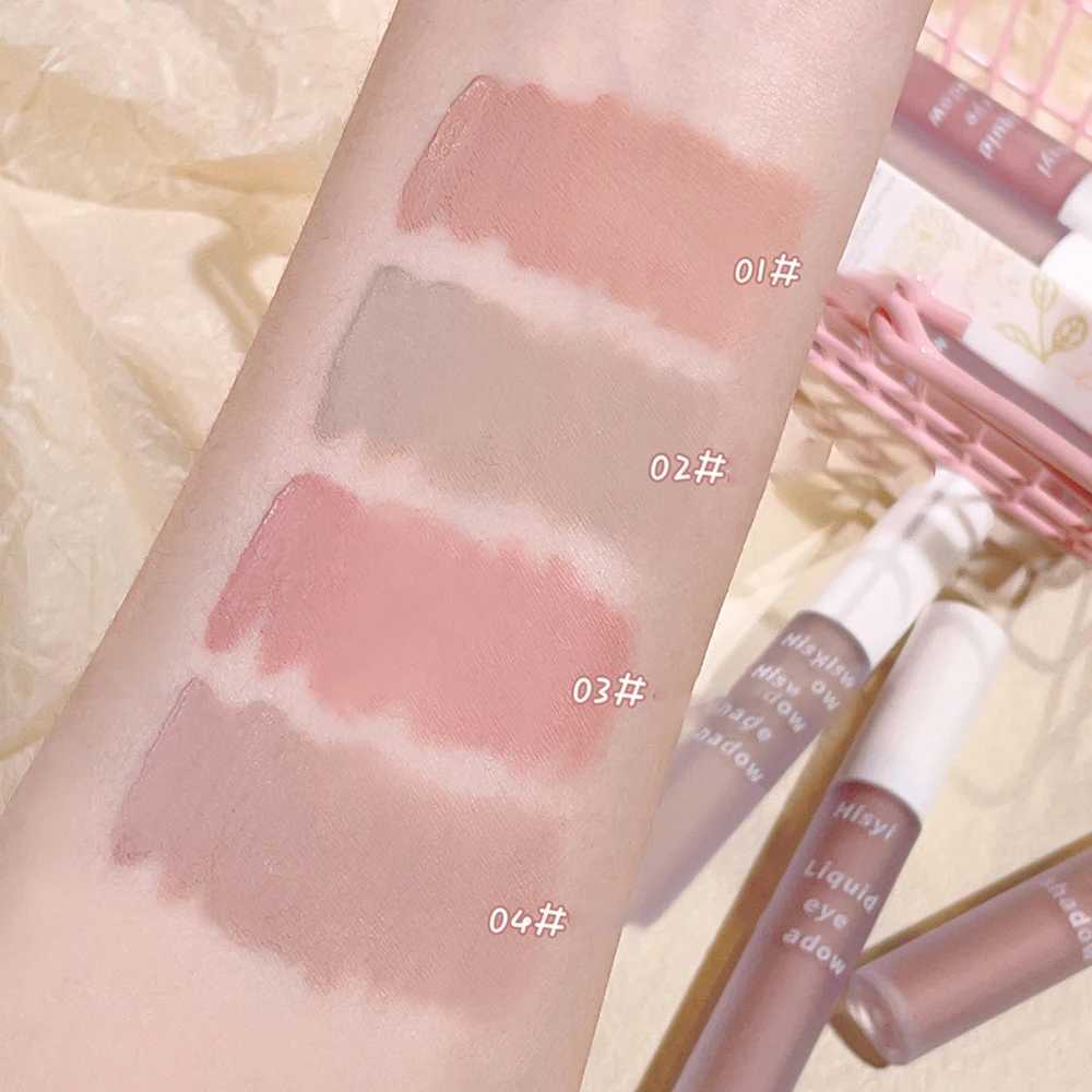 Single-Color Eyeshadow Liquid - Matte Velvety Enhances Complexion Low Saturation Blendable Soft Matte Finish Easy to Apply W250605
