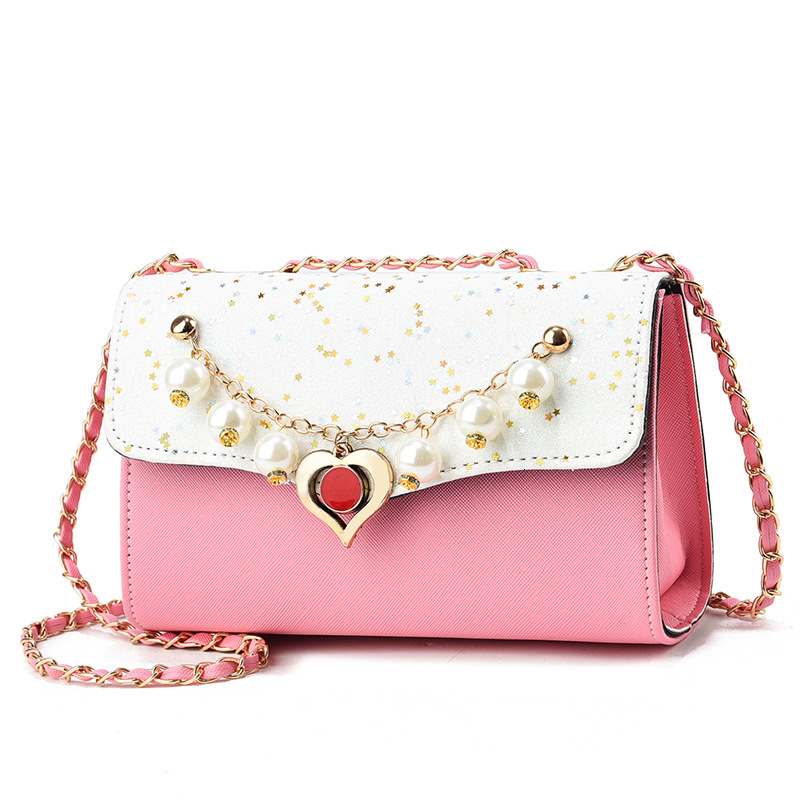 Top quality brand high-quality new style free designer bag cross-border new style shoulder bag sequin Korean crossbody bag fashionable new style free 
