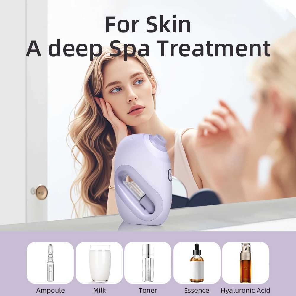 Nano Facial Sprayer Water Steamer Oxygen Injection Moisturizing Machine Handheld Spray Face Steamer Mist Skin Care Beauty XJ250607