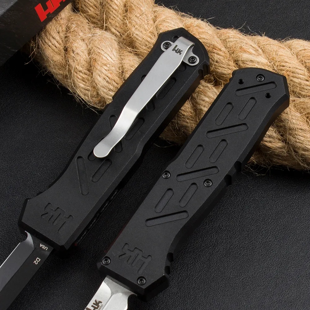 HK14850 EPIDEMIC Knife D2 Steel fixed blade knife Blade couteau 6061 T6 aluminum alloy Handles Camping Outdoor Tools pocket knife Tactical Combat Self - view 4