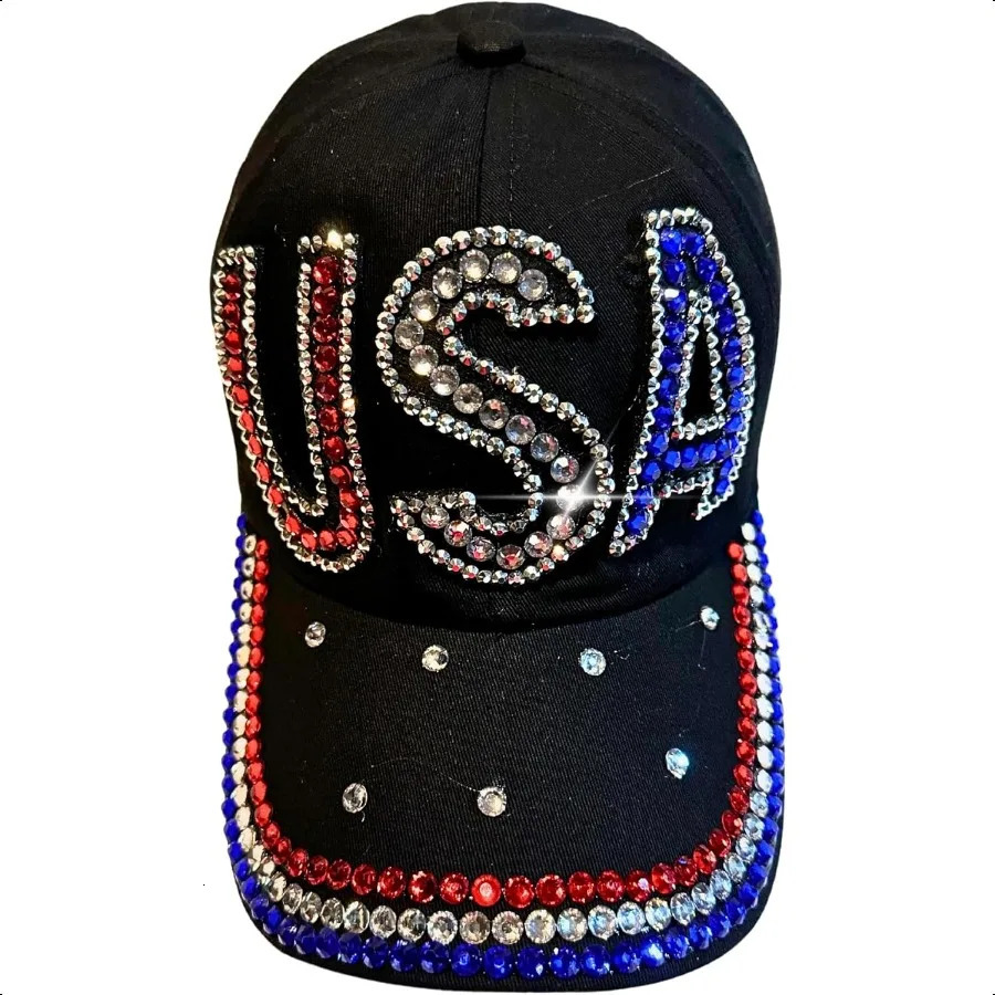 Popfizzy Rhinestone Baseball Cap for Women and Girls Fun Bedazzled Hats Cute Bling Denim and Diamond Hat Sparkly Gifts 250603