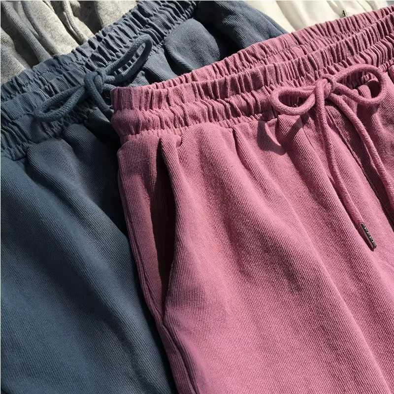 Womens Loose Cotton Shorts for Home Use with Drawstring Pockets for Summer Suitable for Outdoor Activities and Home Sports. XJ250605
