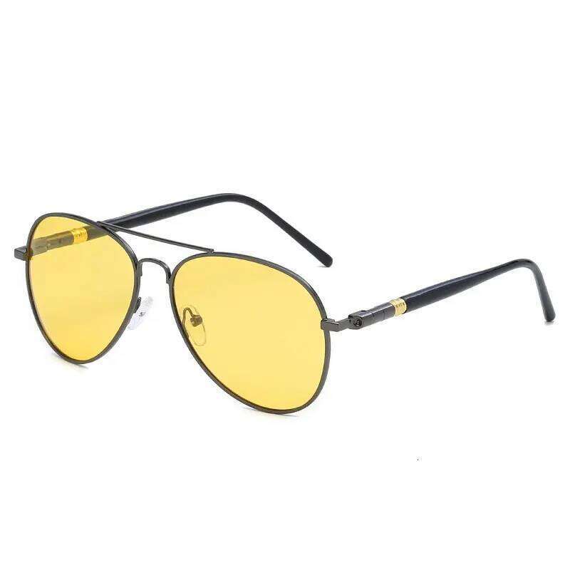 Mens Polarized Sunglasses Brand Designer Yellow Lens Night Vision Driving Glasses Goggles Reduce Glare