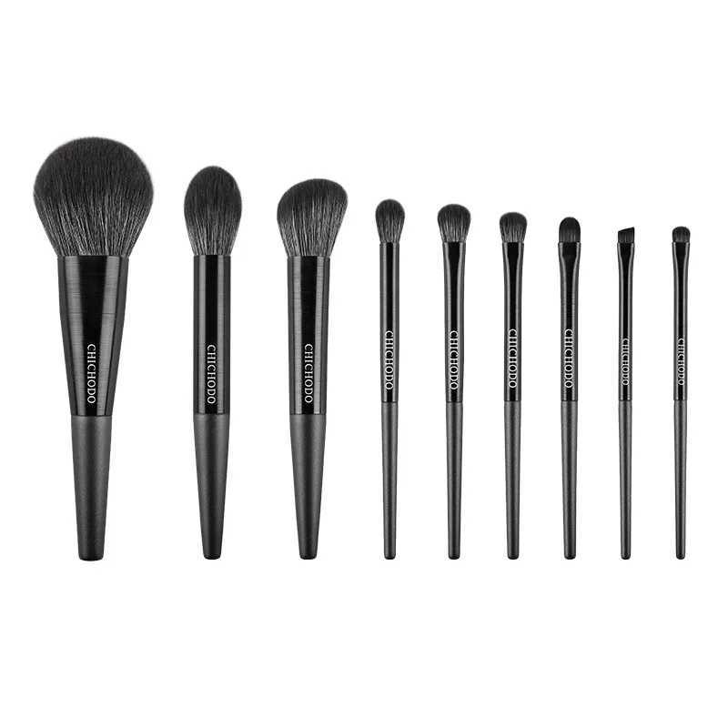9pcs/set High quality Makeup brushes Powder sculpting Highlighter Eyeshadow Make up Brush kit Smudge Crease eyebrow brush W250605