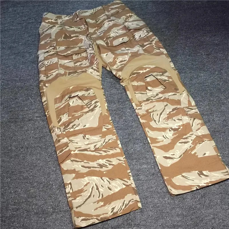 Desert Tiger Spotted Frog Suit Set Outdoor Sports G3 Skin Combat Pants Training Gold Tactical Top 250604
