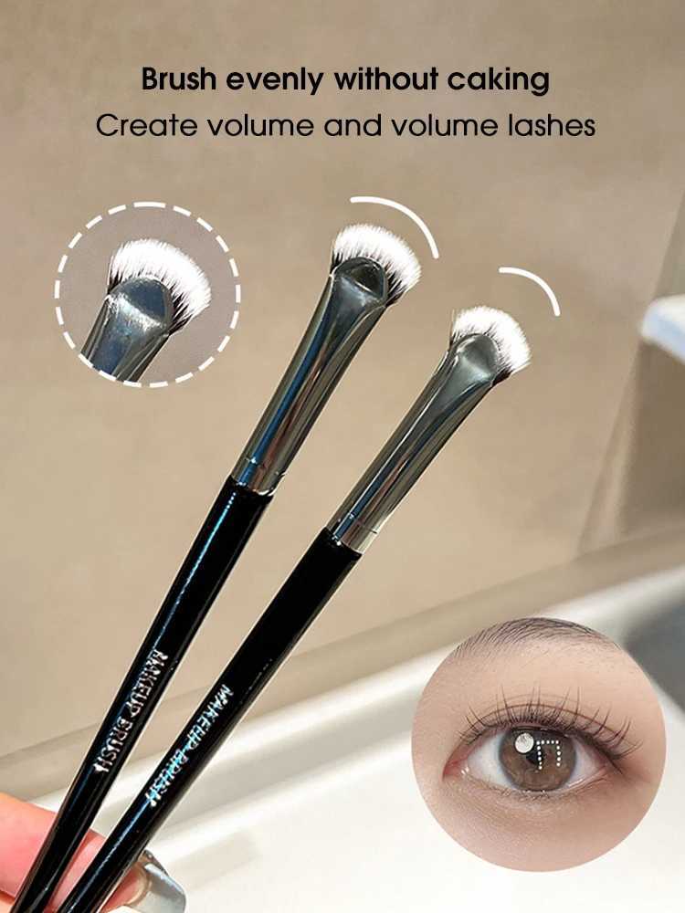 Fan flat eyelash brush curved curling up and down eyelash brush urgent brush makeup brush W250605