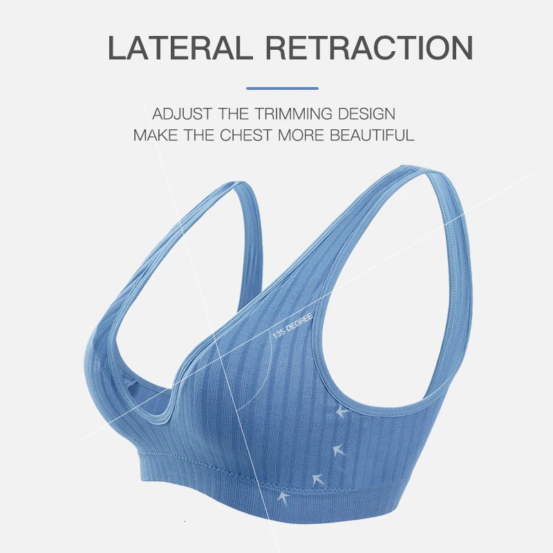 Sexy Womens Bra Crop Top Female Seamless Underwear Deep V Neck Tank Top Summer Backless Camisole Lingere Sports Ribbed Tanks 250530