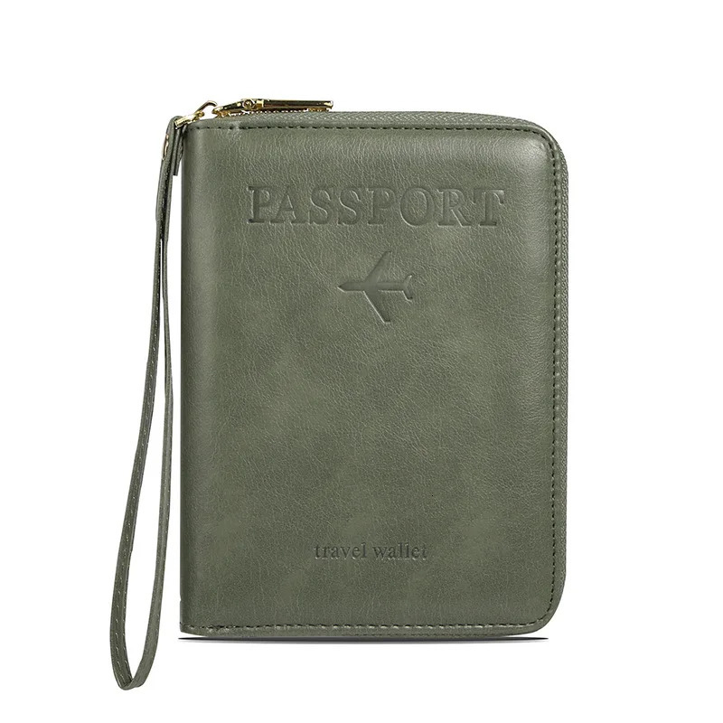 Rfid Blocking Passport Protective Cover ID Credit Card Holder Multifunctional Multi Slot Travel Wallet Bag 250605