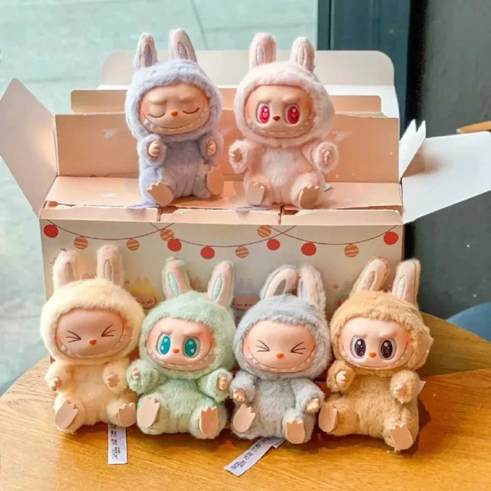 2025 Doll Anime Figurine Model Statue 100% Original Labubu V2 The Monsters Have a Seat Pendant Action Figure Genuine Version XJ250605