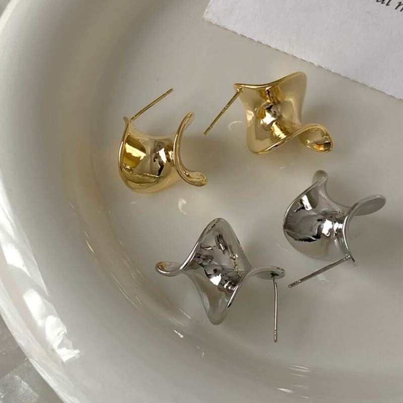 Minimalist Metal Earrings for Women Unique Geometric Drop Dangle Statement Piece Trendy Boho Chic Jewelry