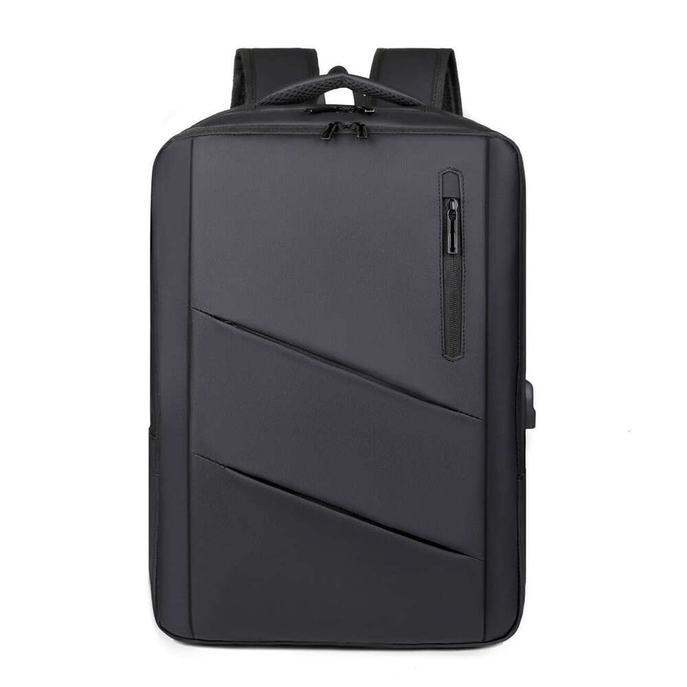 Business Backpack Laptop Men's High-End Simple Double Shoulder Versatile Student Large Capacity Travel Bag