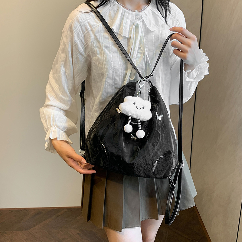 designer Niche Design Commuter Aesthetic Casual Large Capacity Bag for Women 2025 New Design Sense Double Shoulder Single Shoulder Backpack