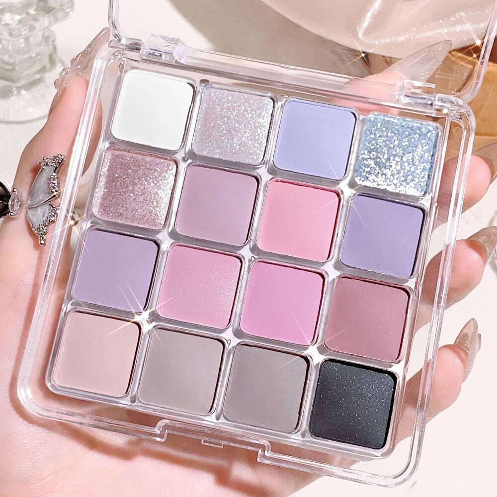 Sixteen-color sunset magic plate pearl matte earth color Korean makeup eye shadow free shipping