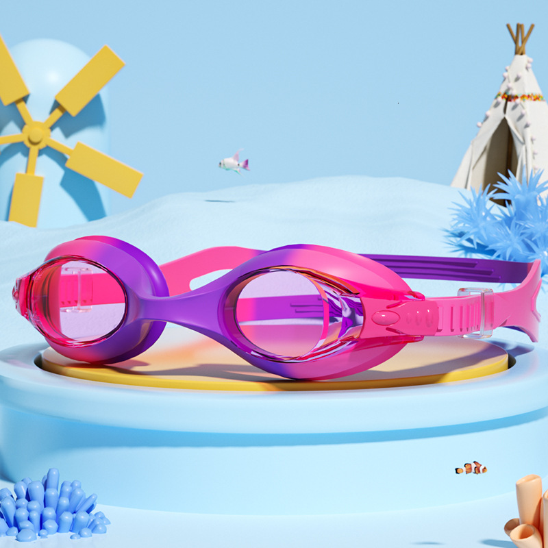 Children's HD Swimming Glasses Anti-Fog Diving Equipment Waterproof Silicone Eye Protection Swim Goggles